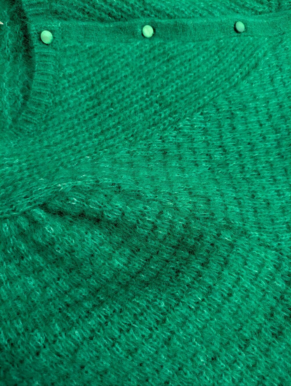 Sezane Solena Cardigan Vert Flash - Size S - Picture 6 of 7